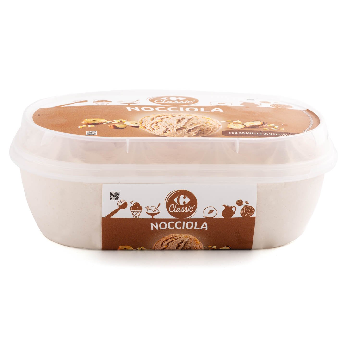 Înghețată cu aromă de alune Carrefour Classic 500g