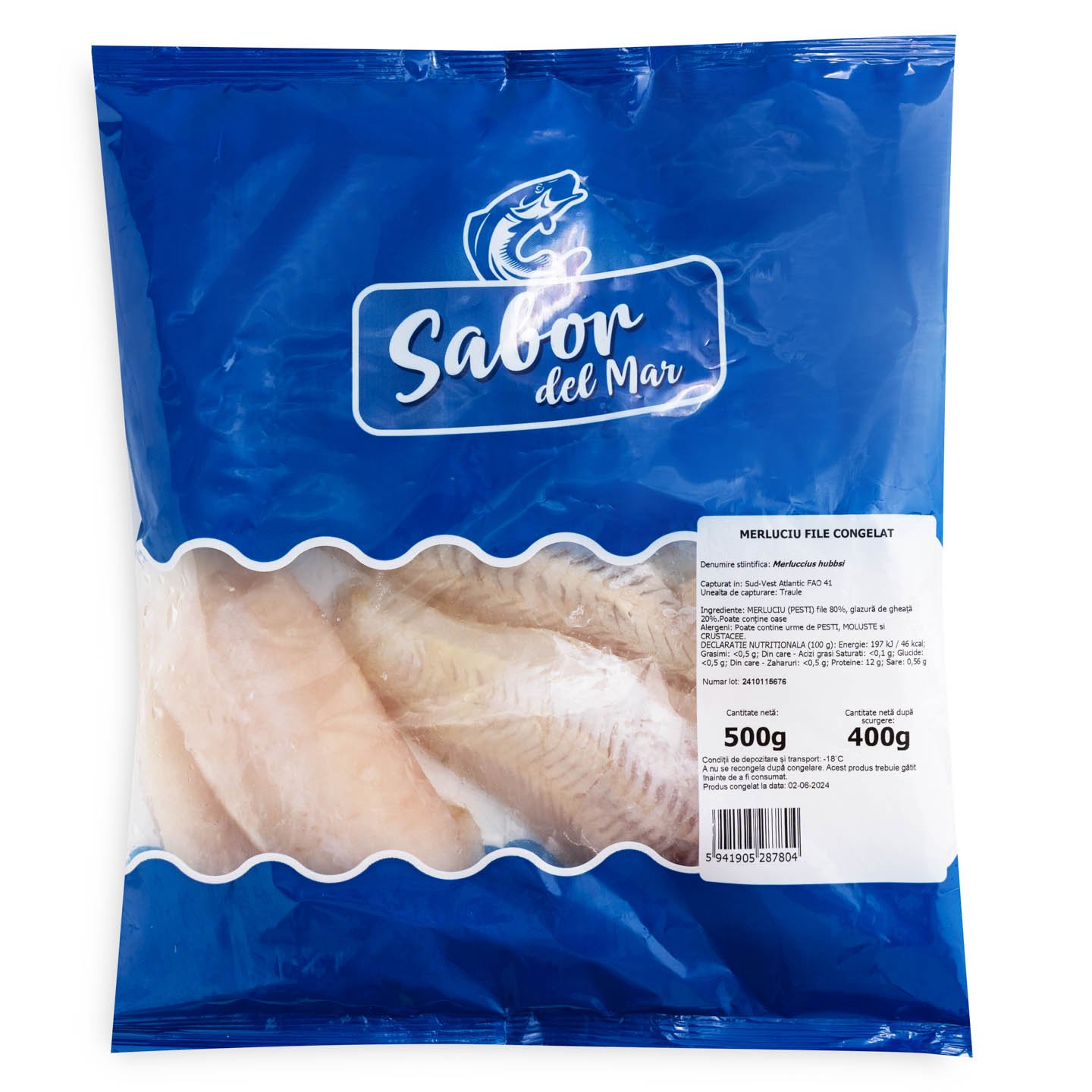 File de merluciu Sabor 500g