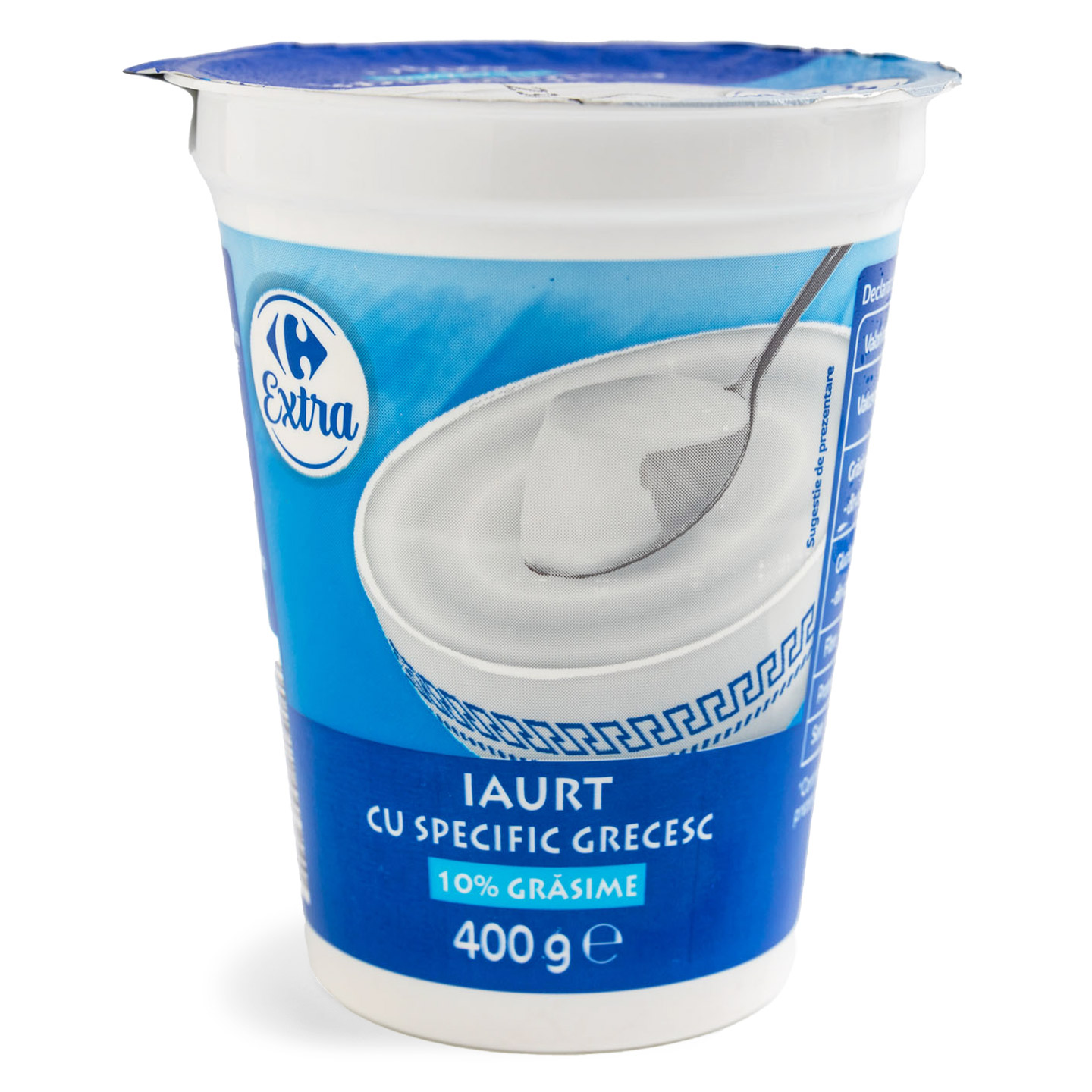 Iaurt cu specific grecesc, 10% grăsime Carrefour Extra 400g