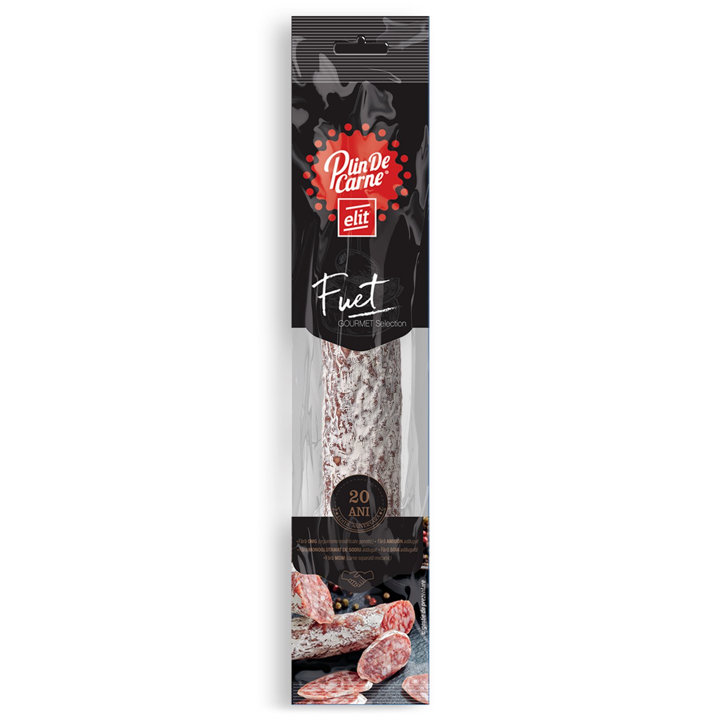 Cârnați fuet Elit Plin de Carne 140g