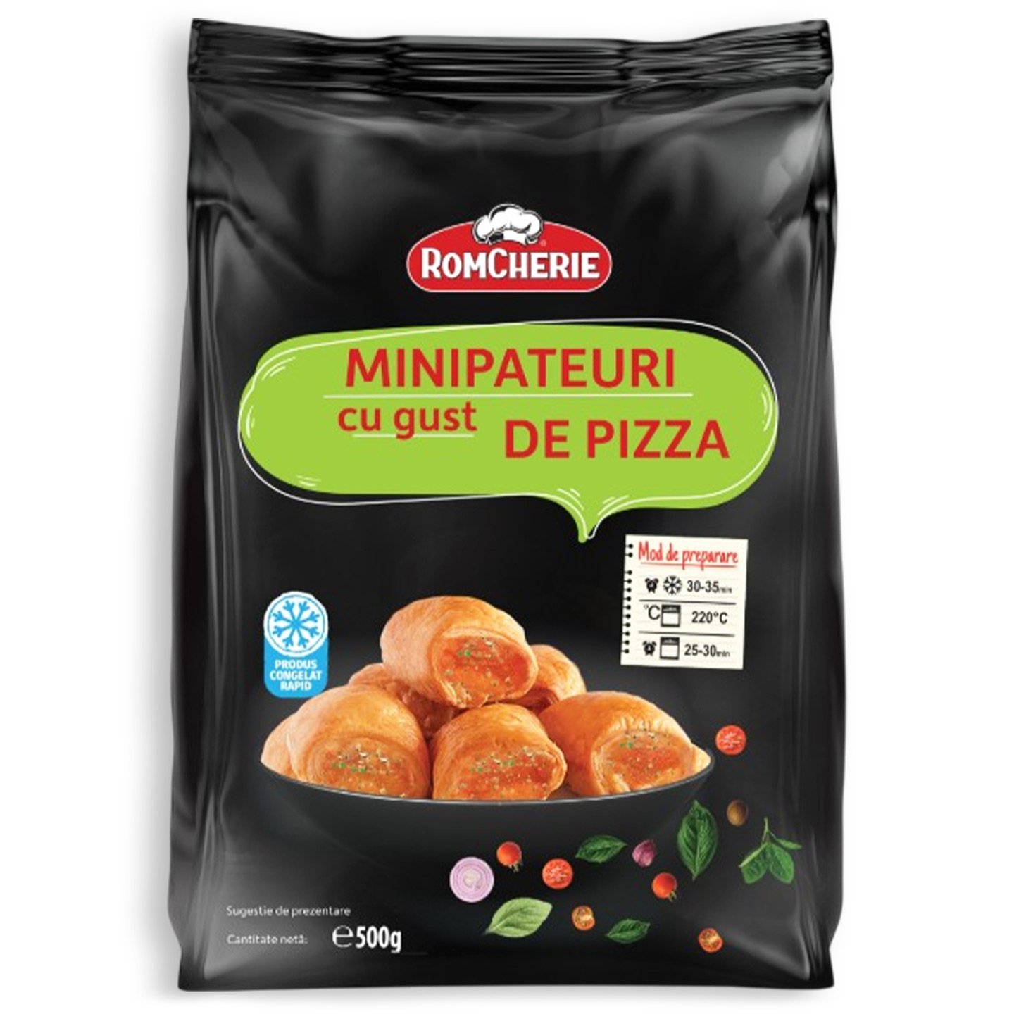 Micirulouri cu ciocolată / gust de pizza Romcherie 500g 