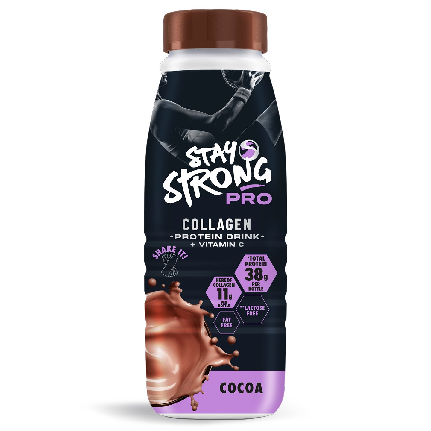 Shake cu proteine cacao/vanilie Stay Strong 250 ml 