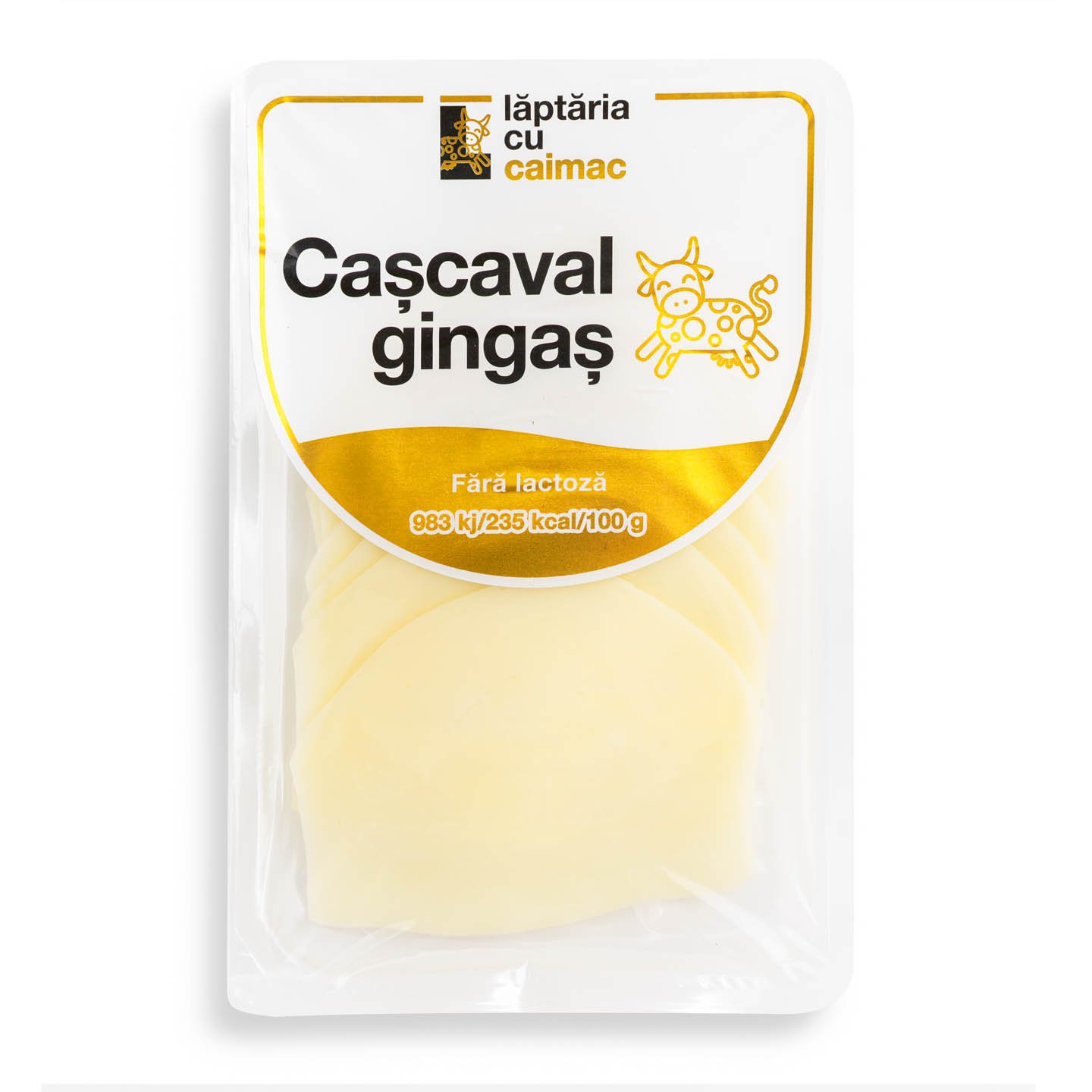 Cașcaval gingaș fără lactoză, Lăptăria cu Caimac 120g