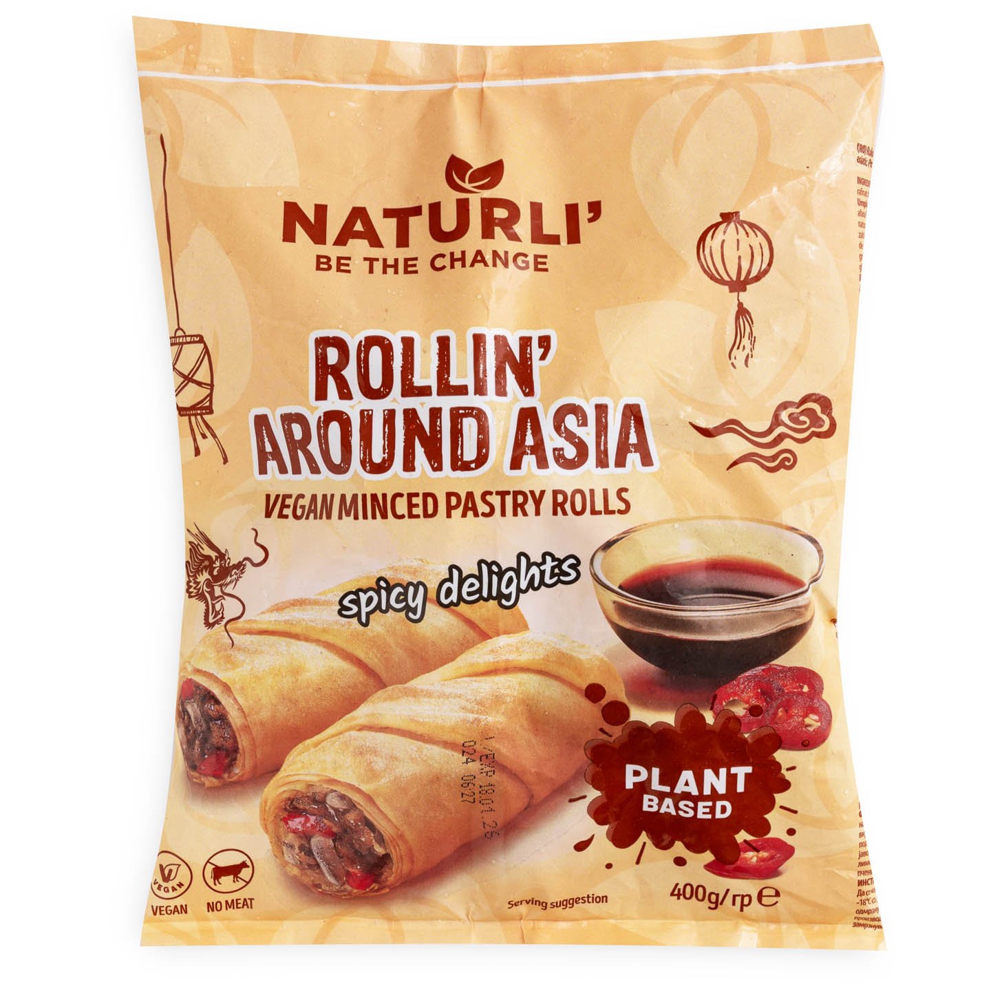 Rulouri vegane în stil asiatic Naturli 400g