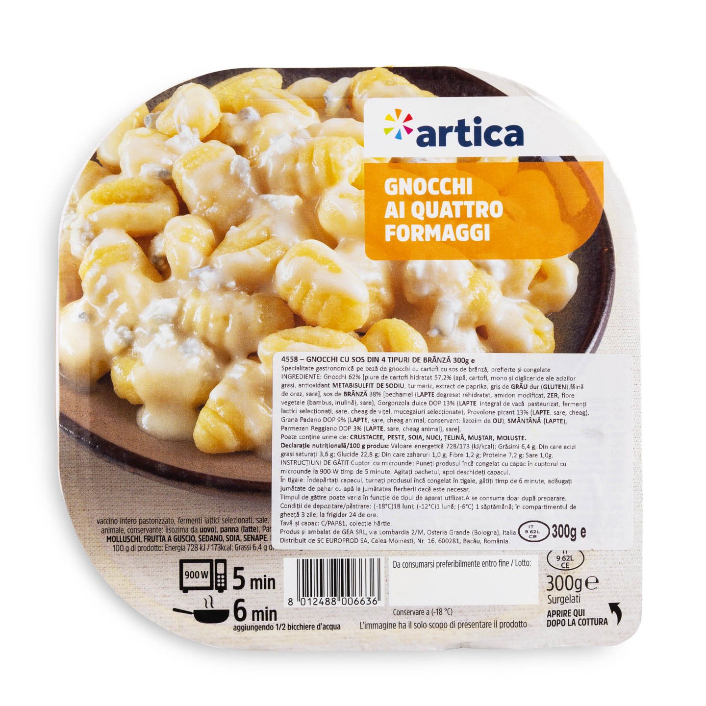 Gniocchi cu patru brânzeturi 300g