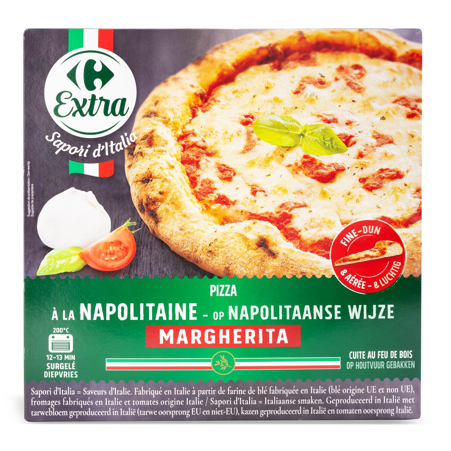 Pizza Margherita Carrefour Extra 370g