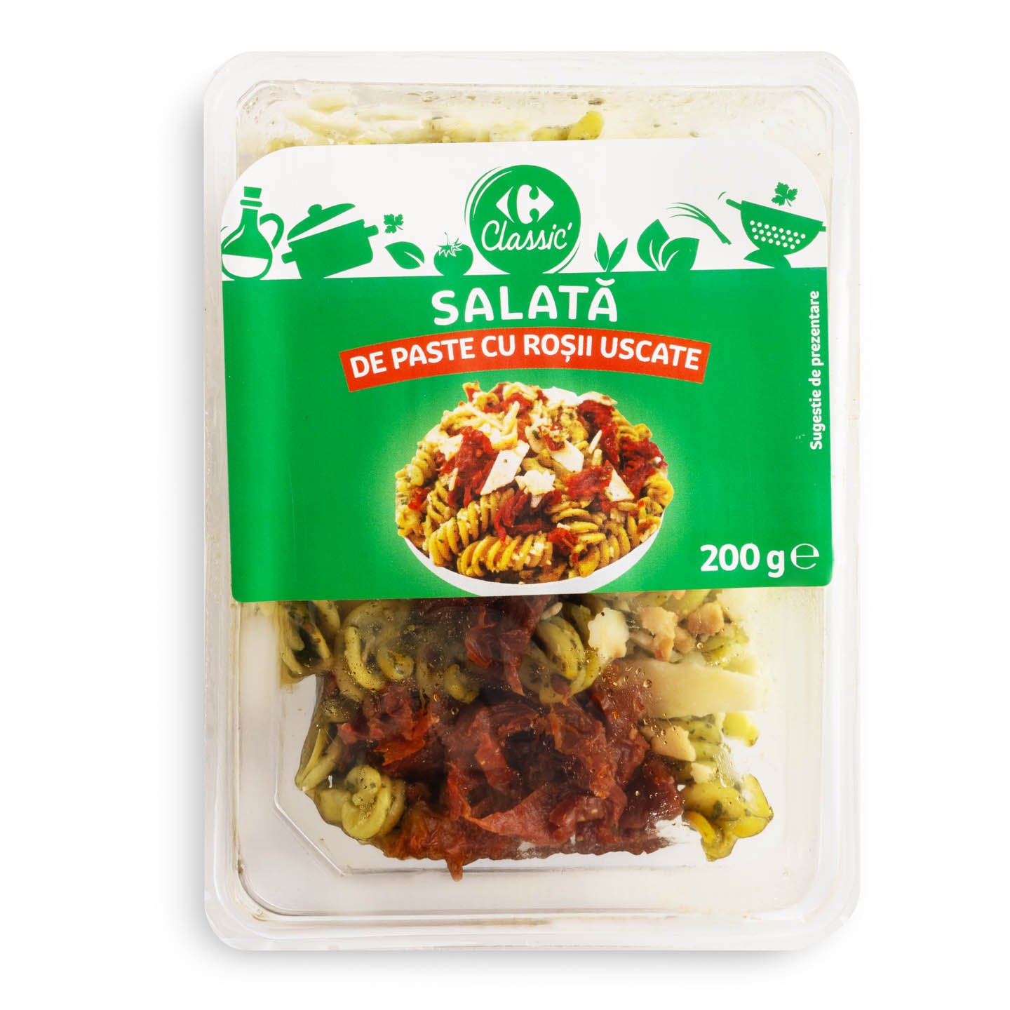 Salată de paste cu roșii uscate Carrefour Classic 200g