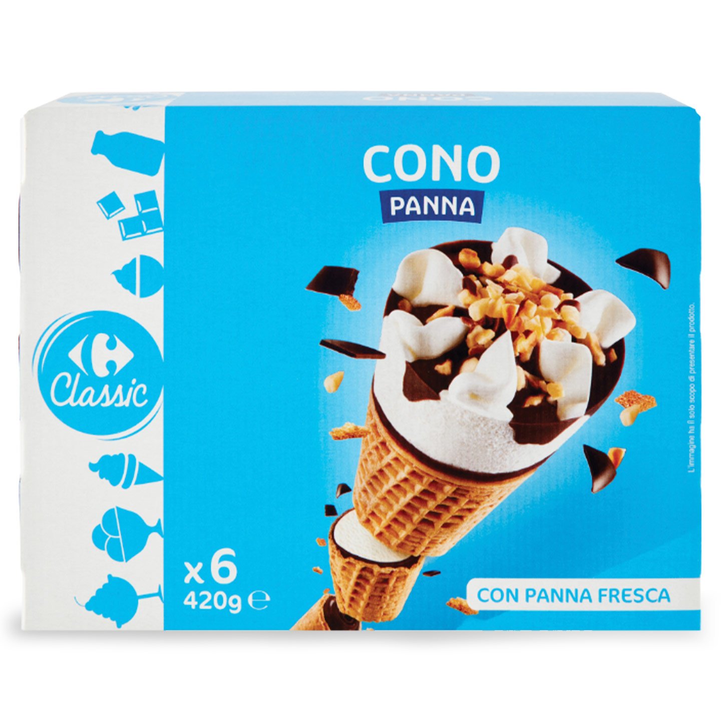 Înghețată cu smântână Carrefour Classic 6x70g