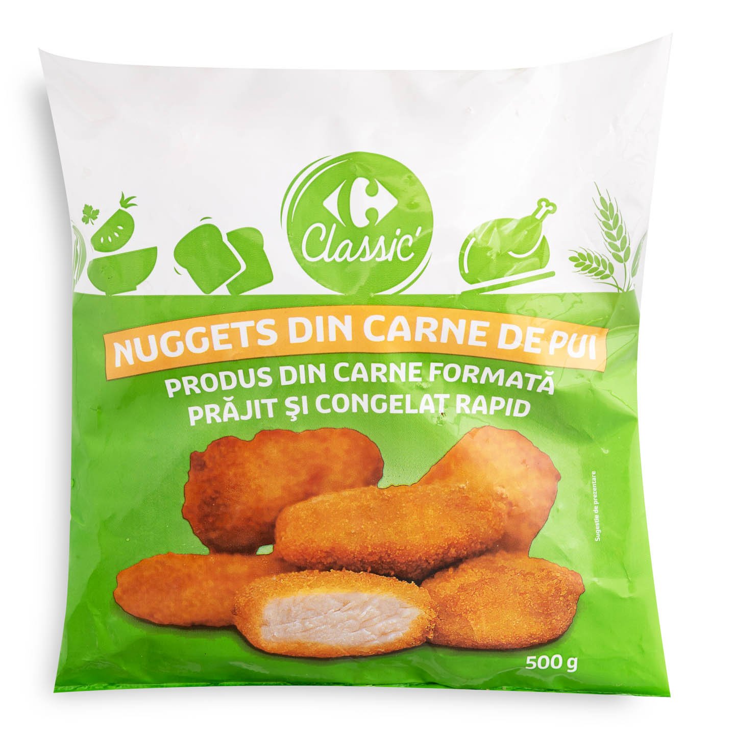 Nuggets din carne de pui, Carrefour Classic 500g