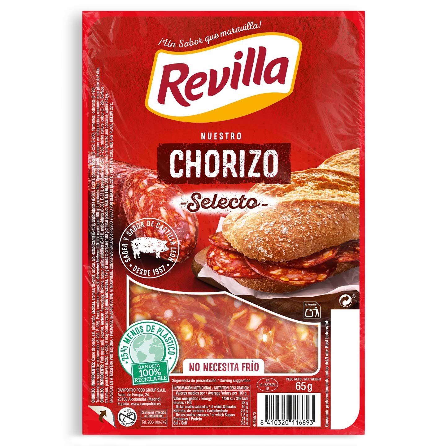 Chorizo Selecto Revilla 65g