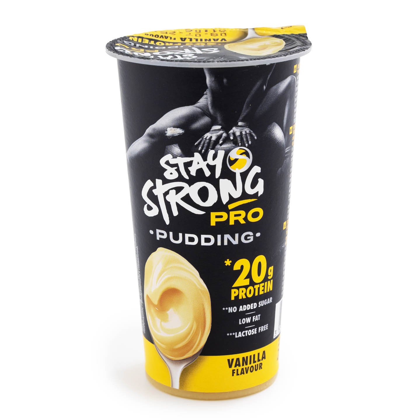 Budincă fără lactoză cu proteine Stay Strong, Nougat, 165g
