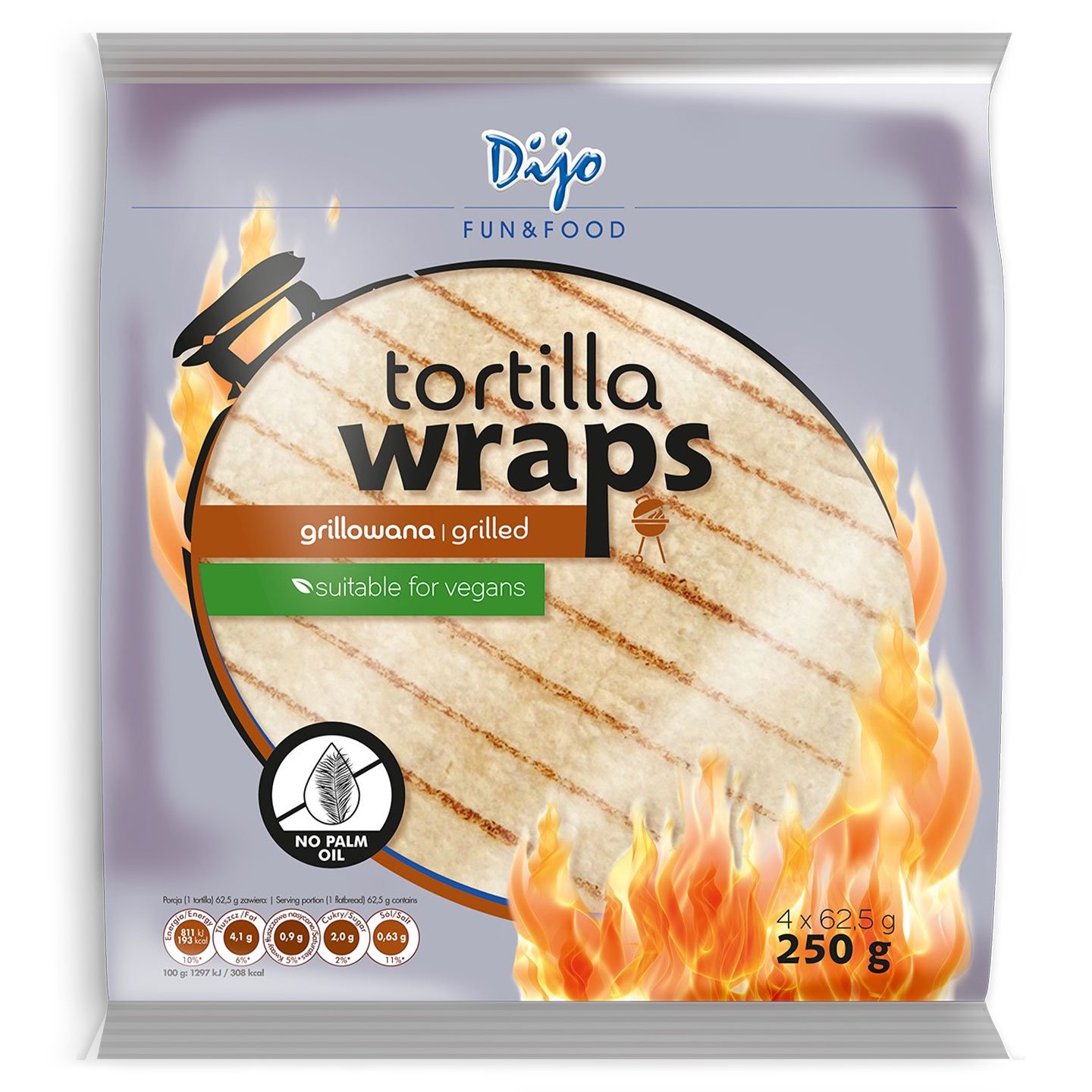 Tortilla la grătar Dijo 250g
