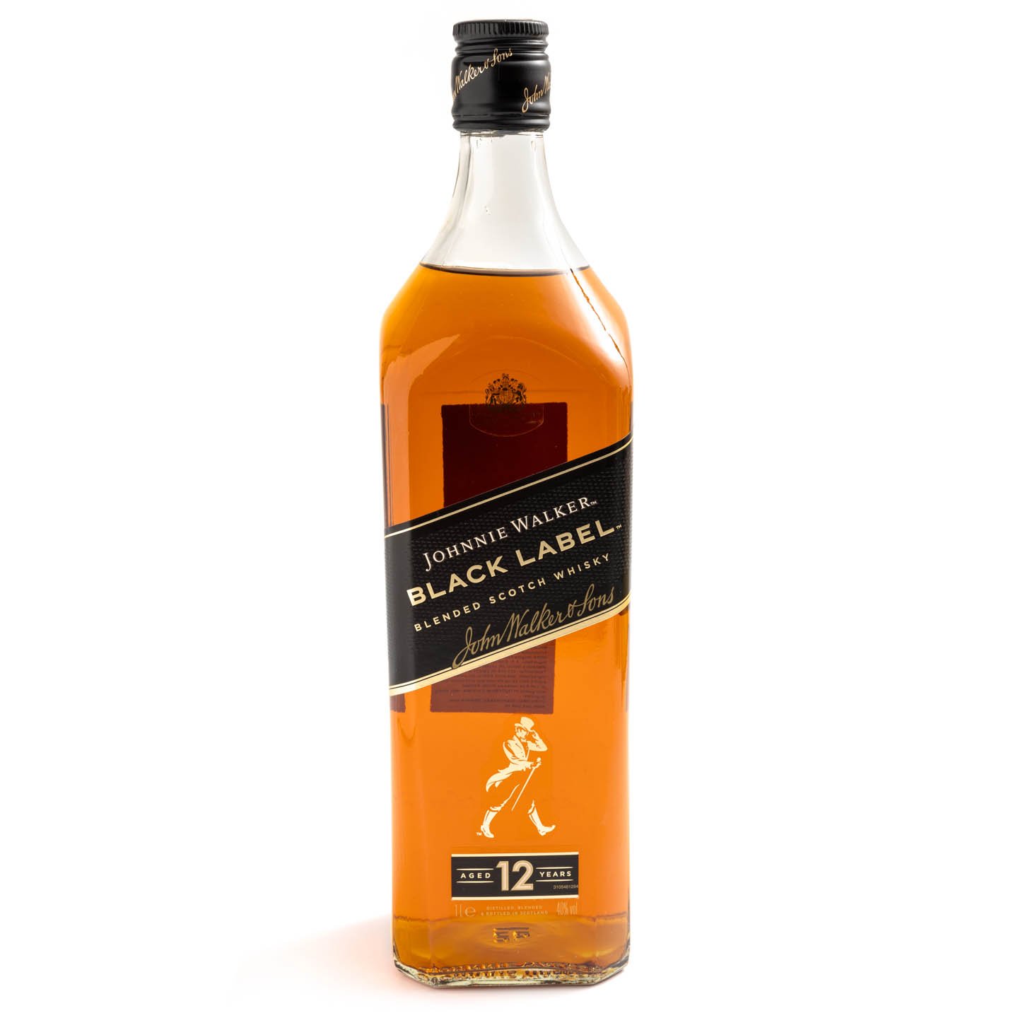 Whisky Johnnie Walker Black Label 12YO, Blended, 1L