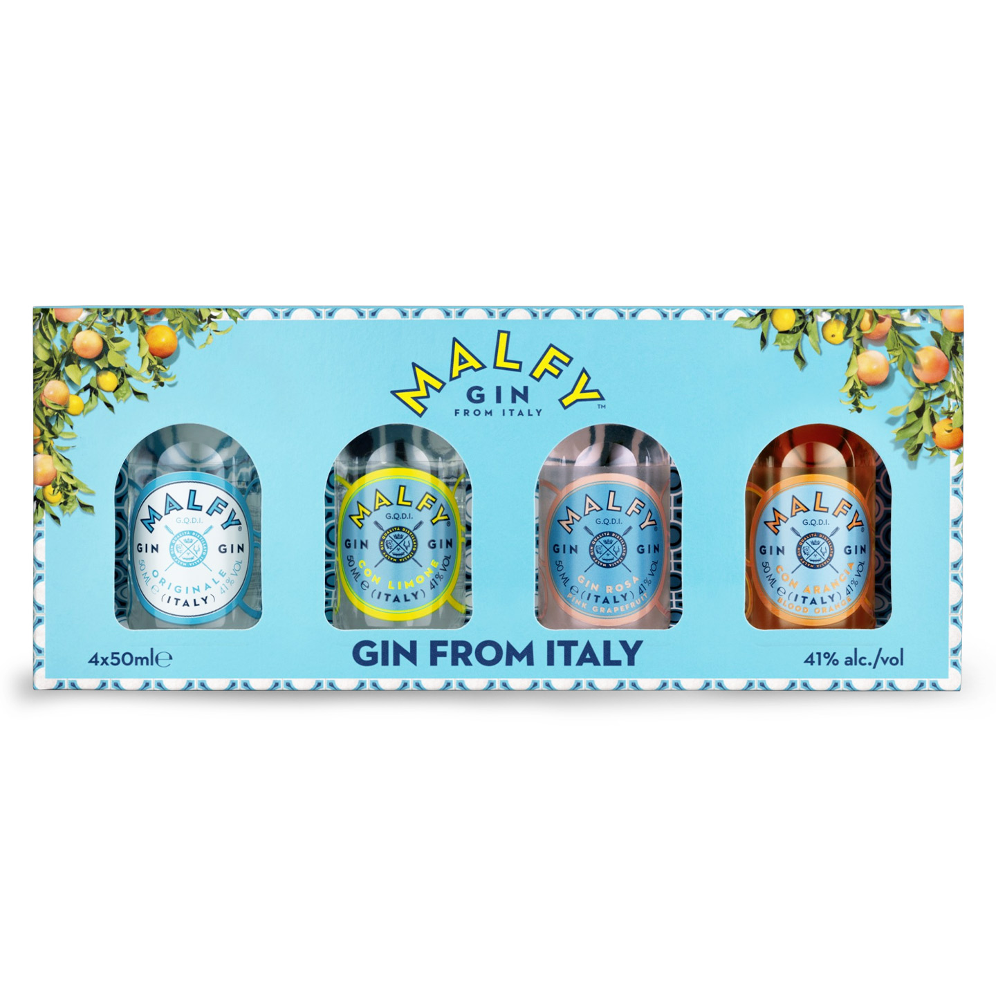 Set Gin Malfy 4x0.05L