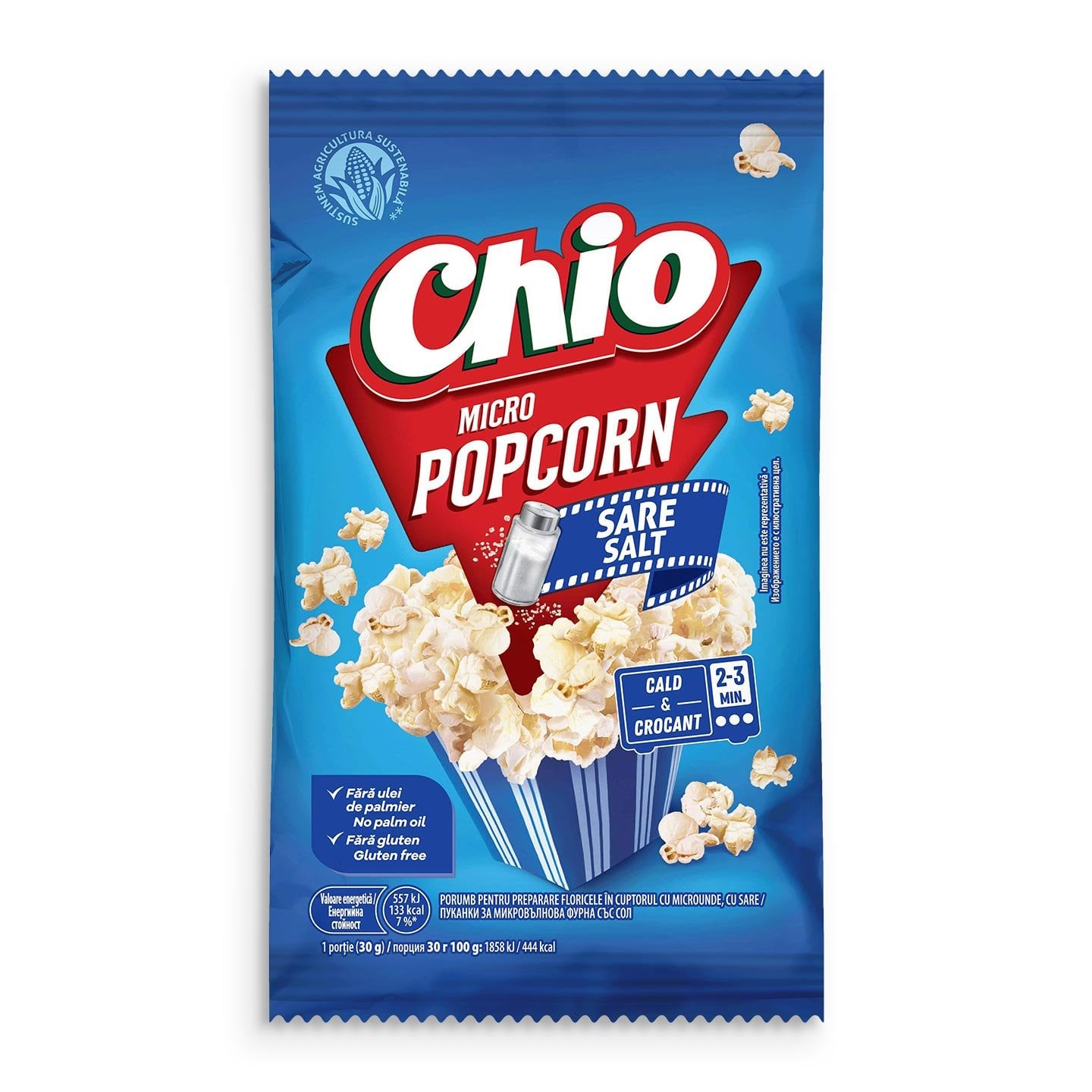 Popcorn pentru microunde Chio 80g / 90g