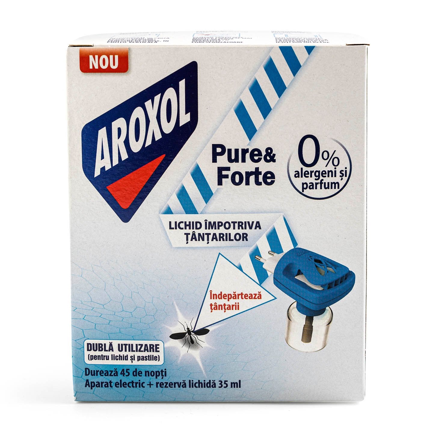 Aparat electric cu rezervă lichidă împotriva tânțarilor 35mlAROXOL
