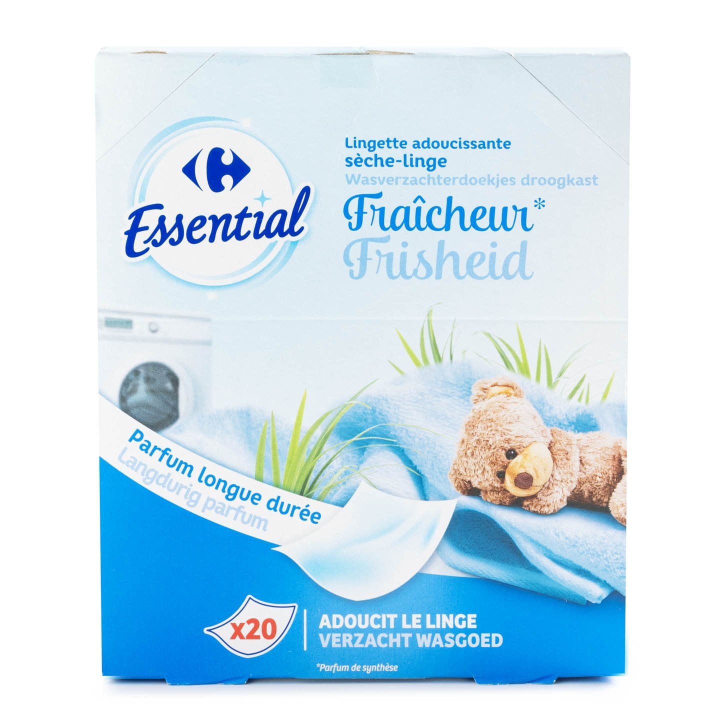 Șervețele parfumate pentru rufe Carrefour Essential 20buc.