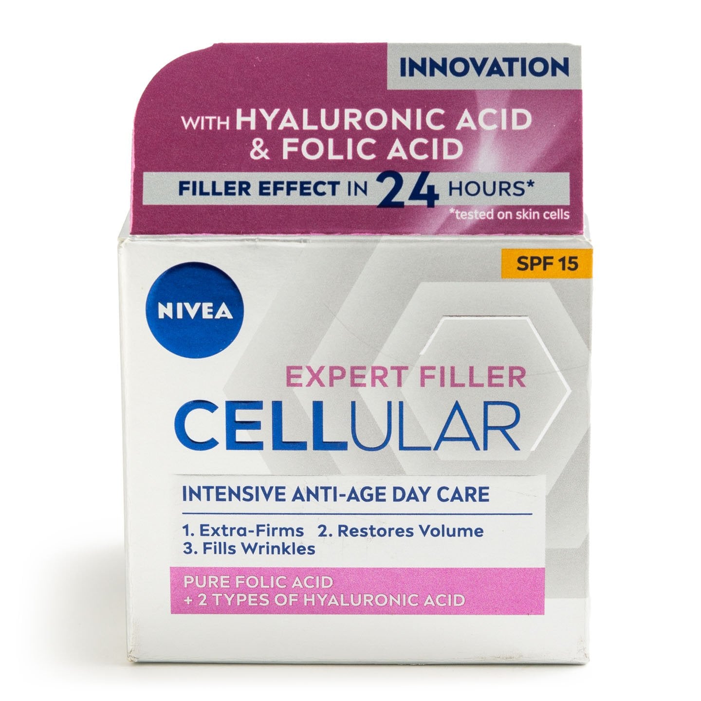 Cremă de zi cu SPF 15 Hyaluron Cellular Filler Nivea, 50 ml