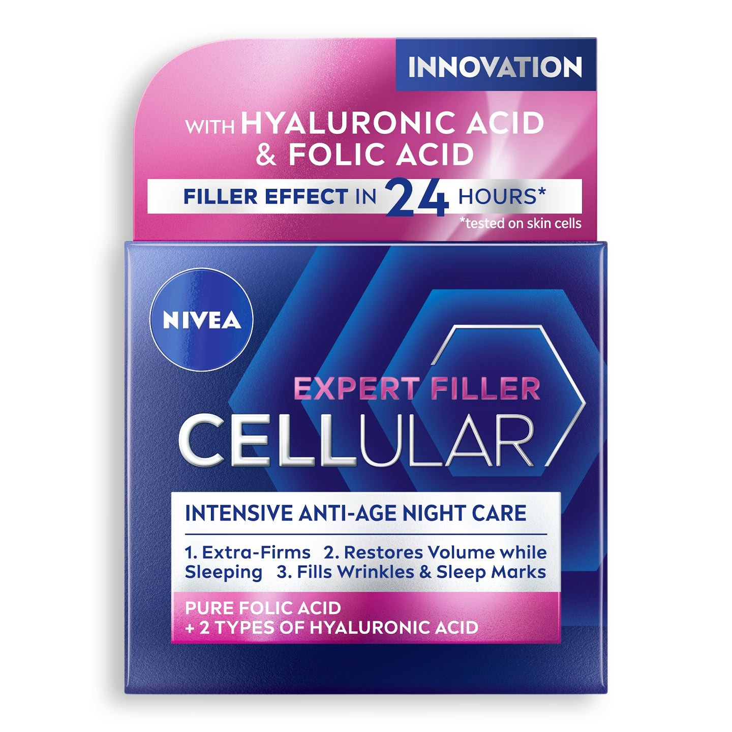 Cremă de noapte Hyaluron Cellular Filler Nivea, 50 ml