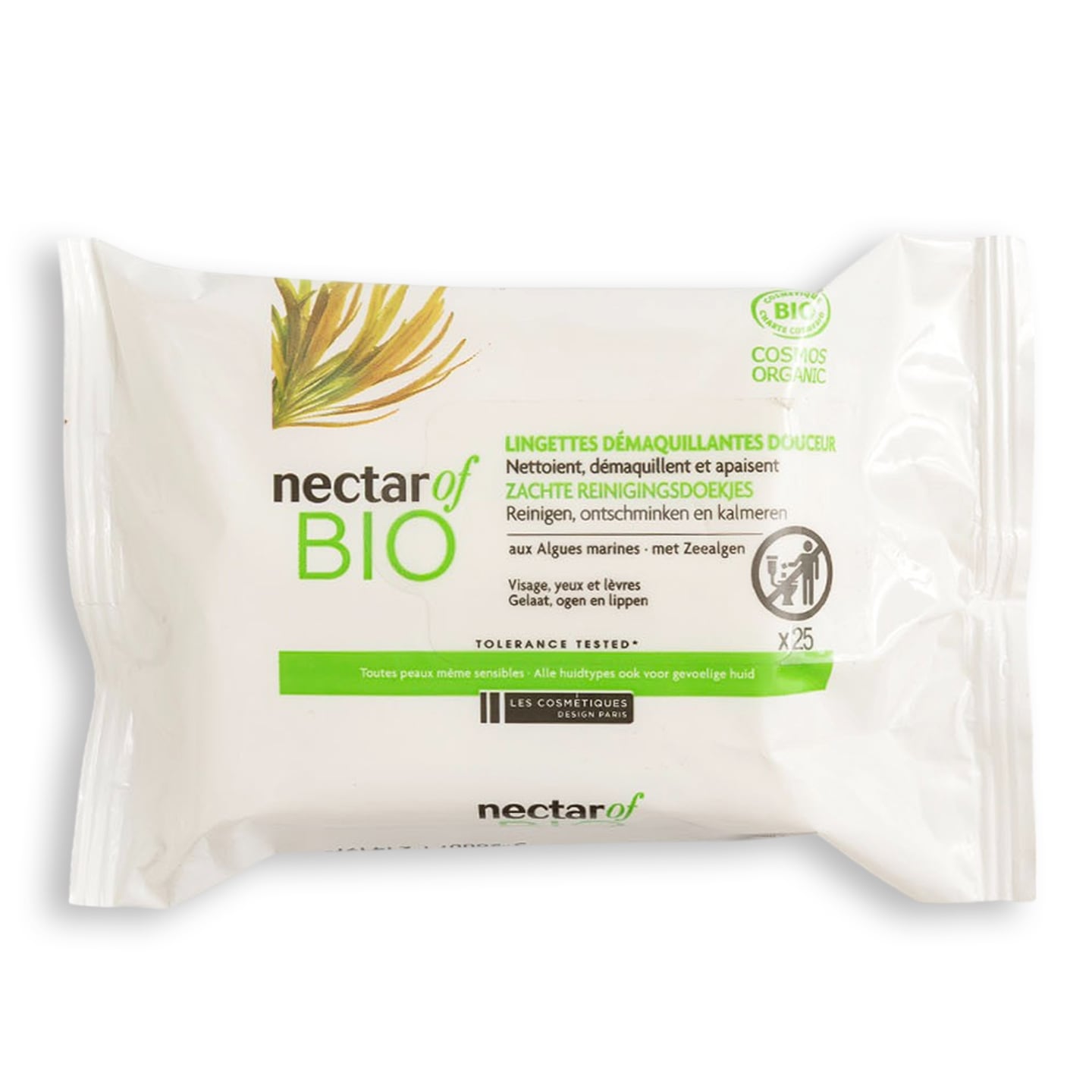 Șervețele demachiante Bio Les Cosmetiques 25buc.
