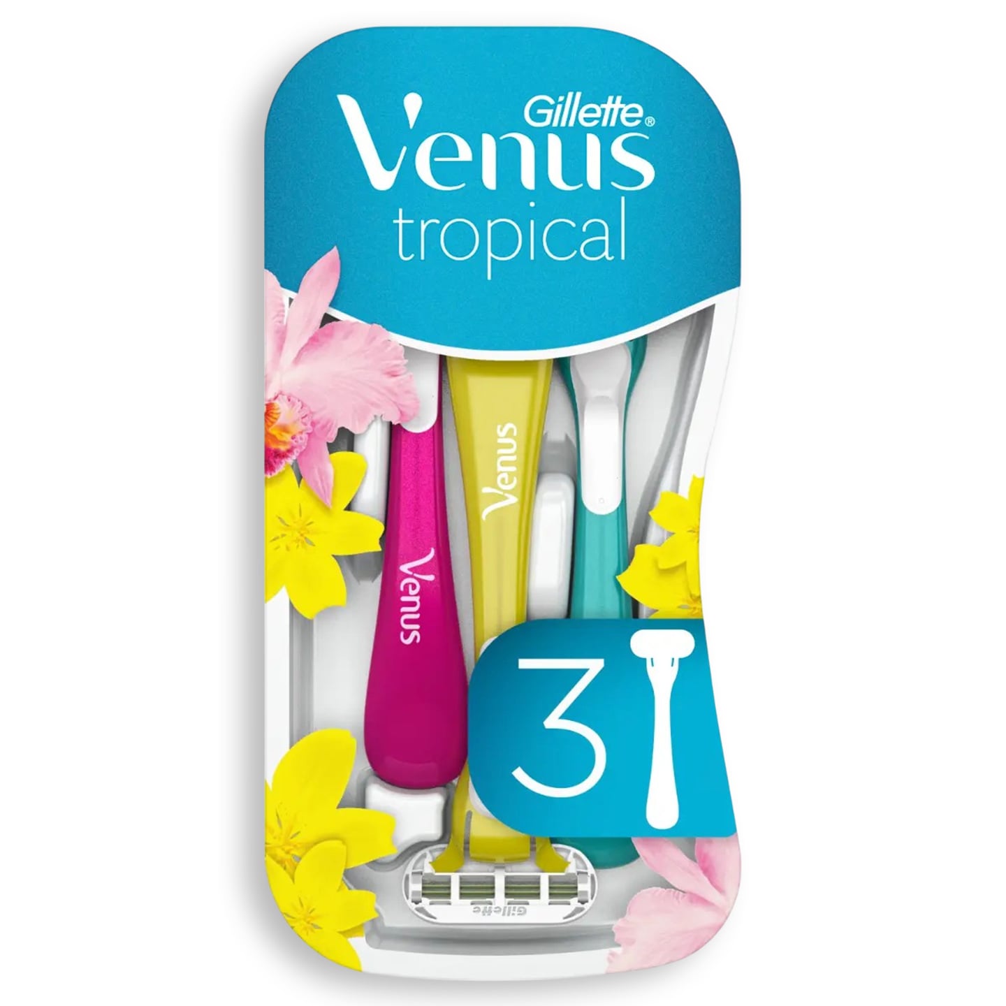 Aparate de ras de unica folosinta Gillette Venus Tropical, 3 buc.