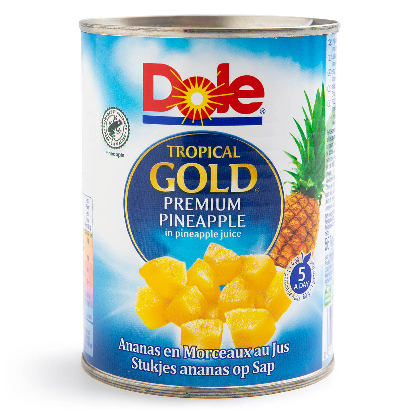 Ananas bucăți în suc propriu, Tropical Gold Dole 567g