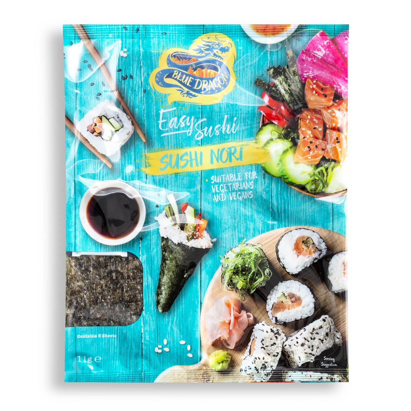 Alge de mare pentru sushi  Blue Dragon 11g