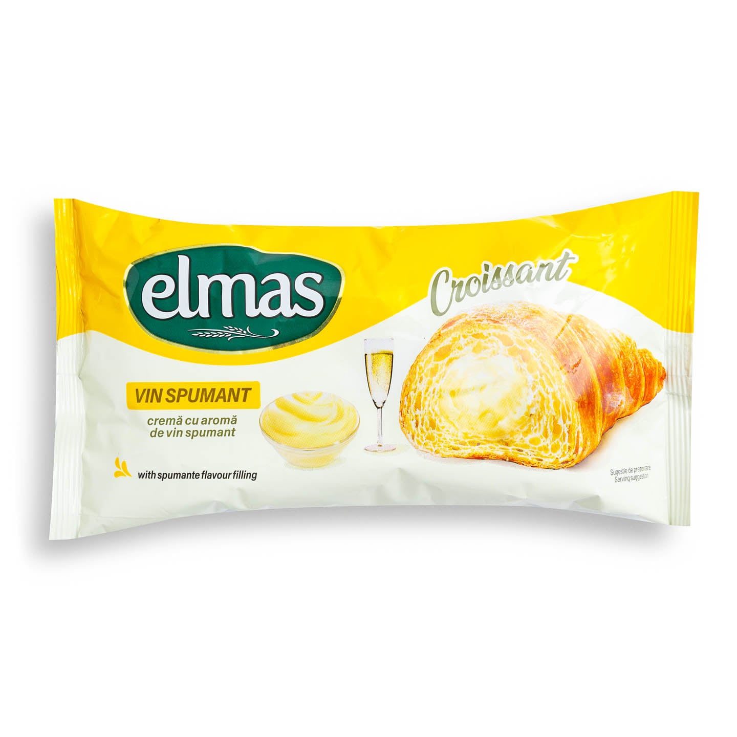 Croissant cu umplutură de cacao / cremă de caramel sărat Elmas 60g