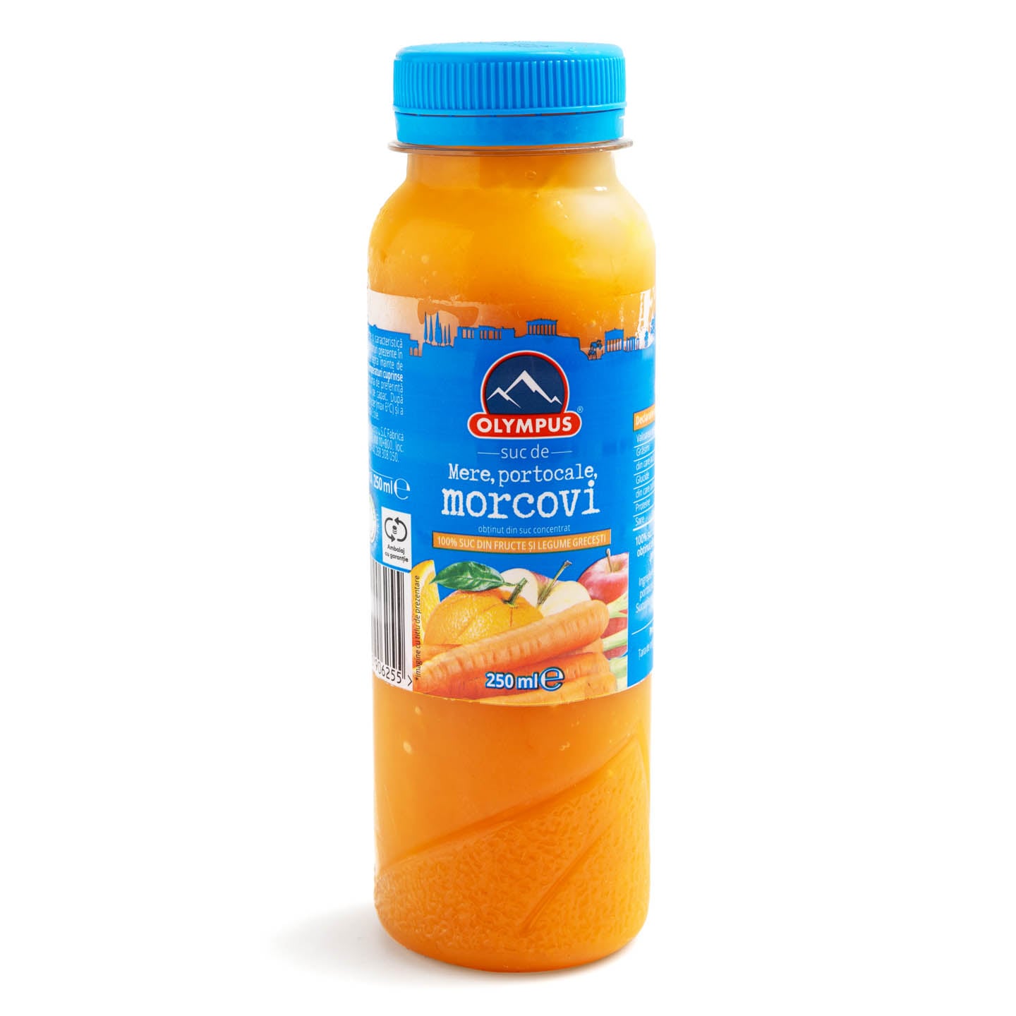 Suc de măr, portocală și morcov / rodie, struguri si portocala Olympus 250ml