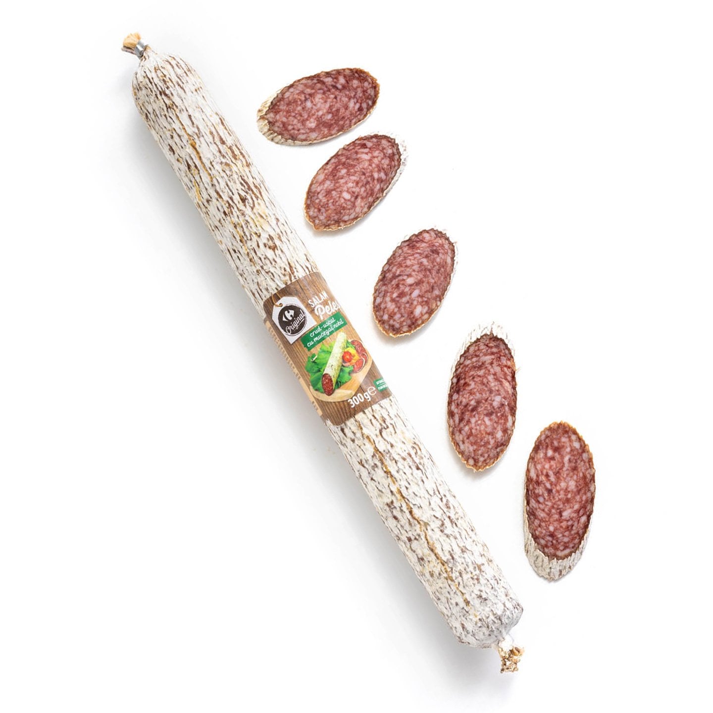 Salam crud-uscat Peleș Carrefour Original 300g