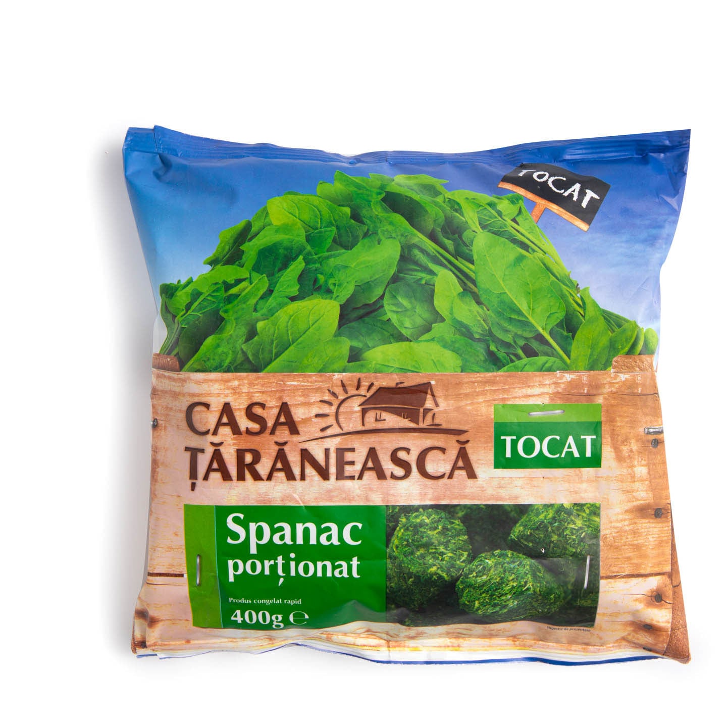 Spanac tocat porționat Casa Țărănească 400g