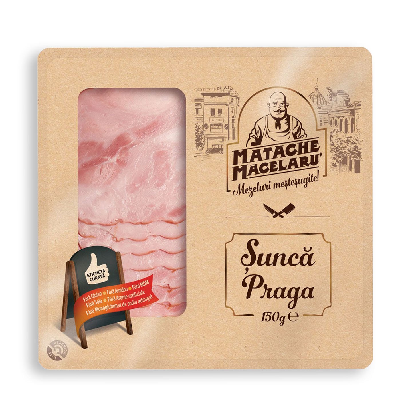 Șuncă Praga Matache Măcelaru' 150g