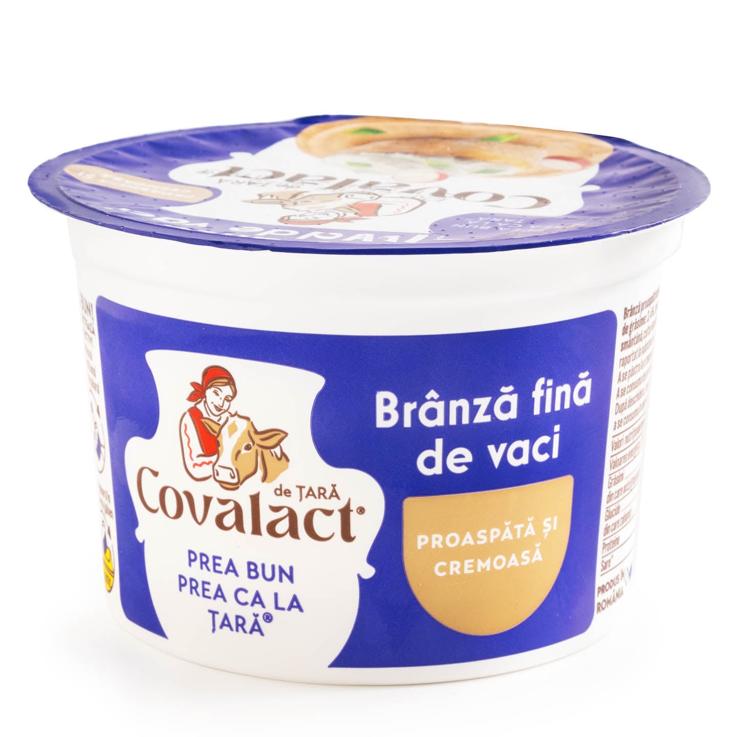 Brânză fină de vaci Covalact 200g