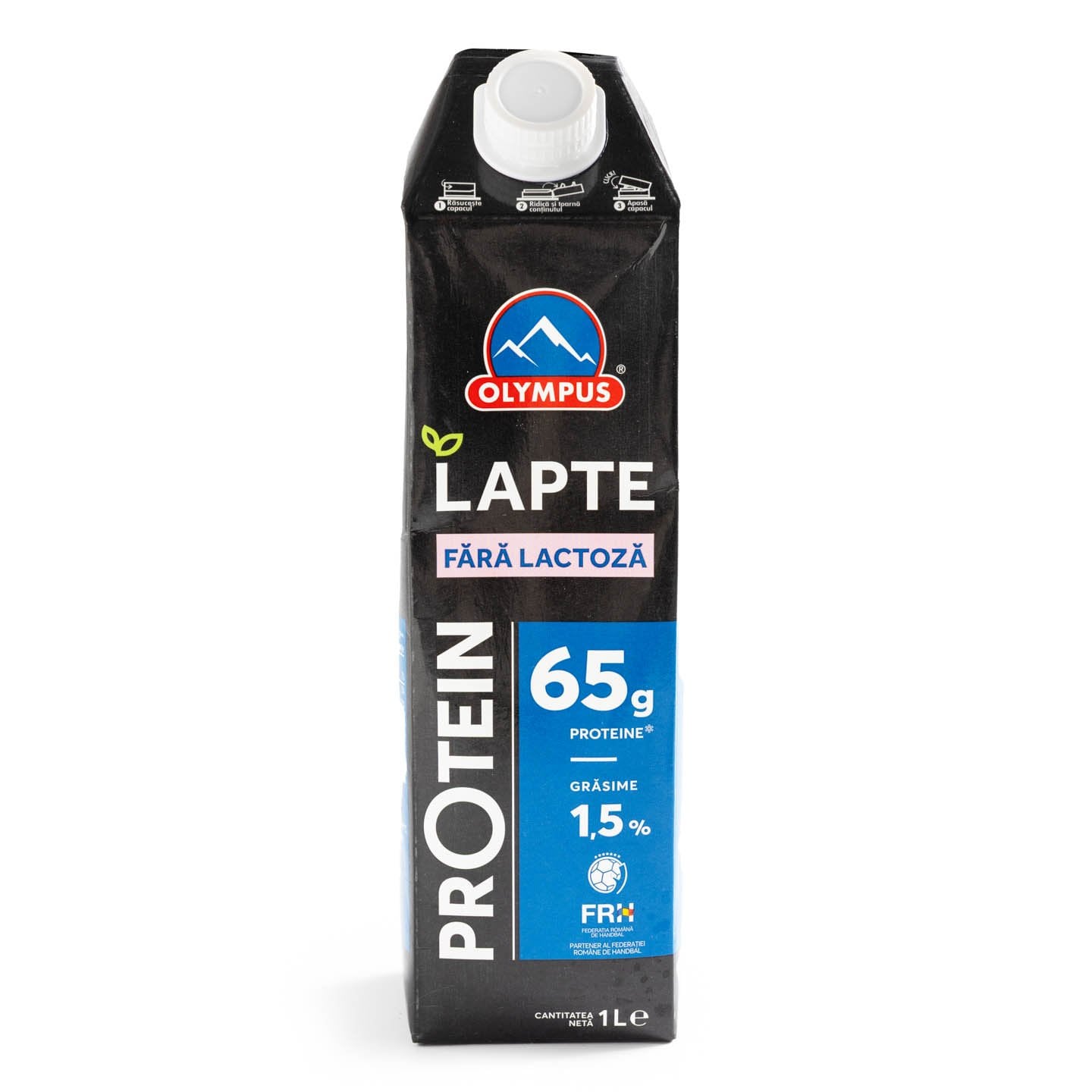 Lapte cu proteine, 1.5% grăsime, fără lactoză Olympus 1L