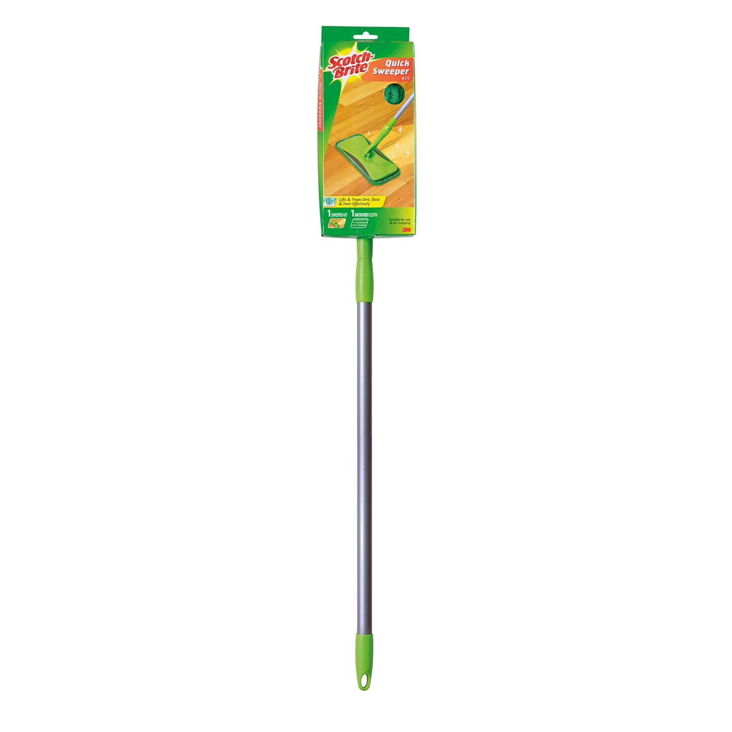 Mop plat ergonomic din microfibră Scotch Brite