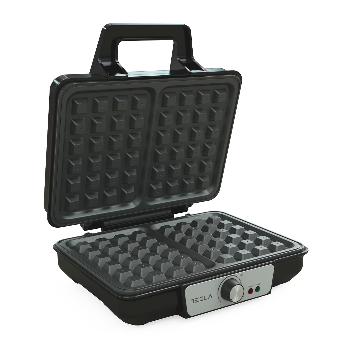 Aparat pentru preparat vafe Tesla WM200BX, 1000 W, negru / inox