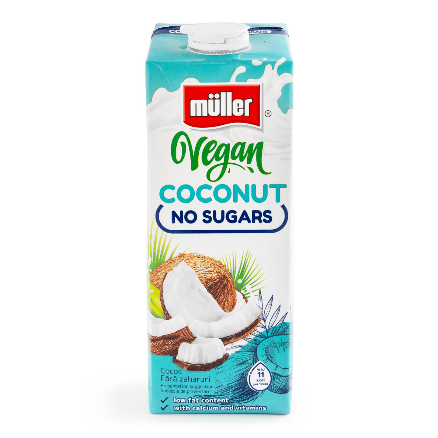Băutură vegetală pe bază de cocos / bază de migdale Muller 1L