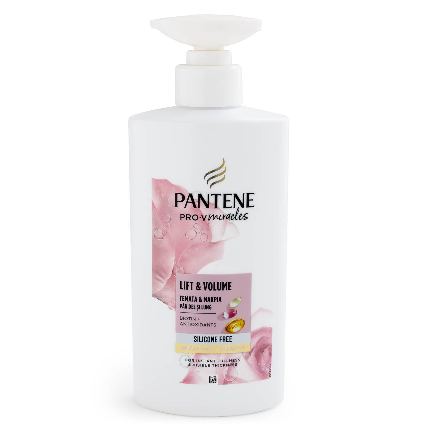 Șampon cu biotina Lift'N'Volume / Miracles Silky & Glowing Pantene 500ml
