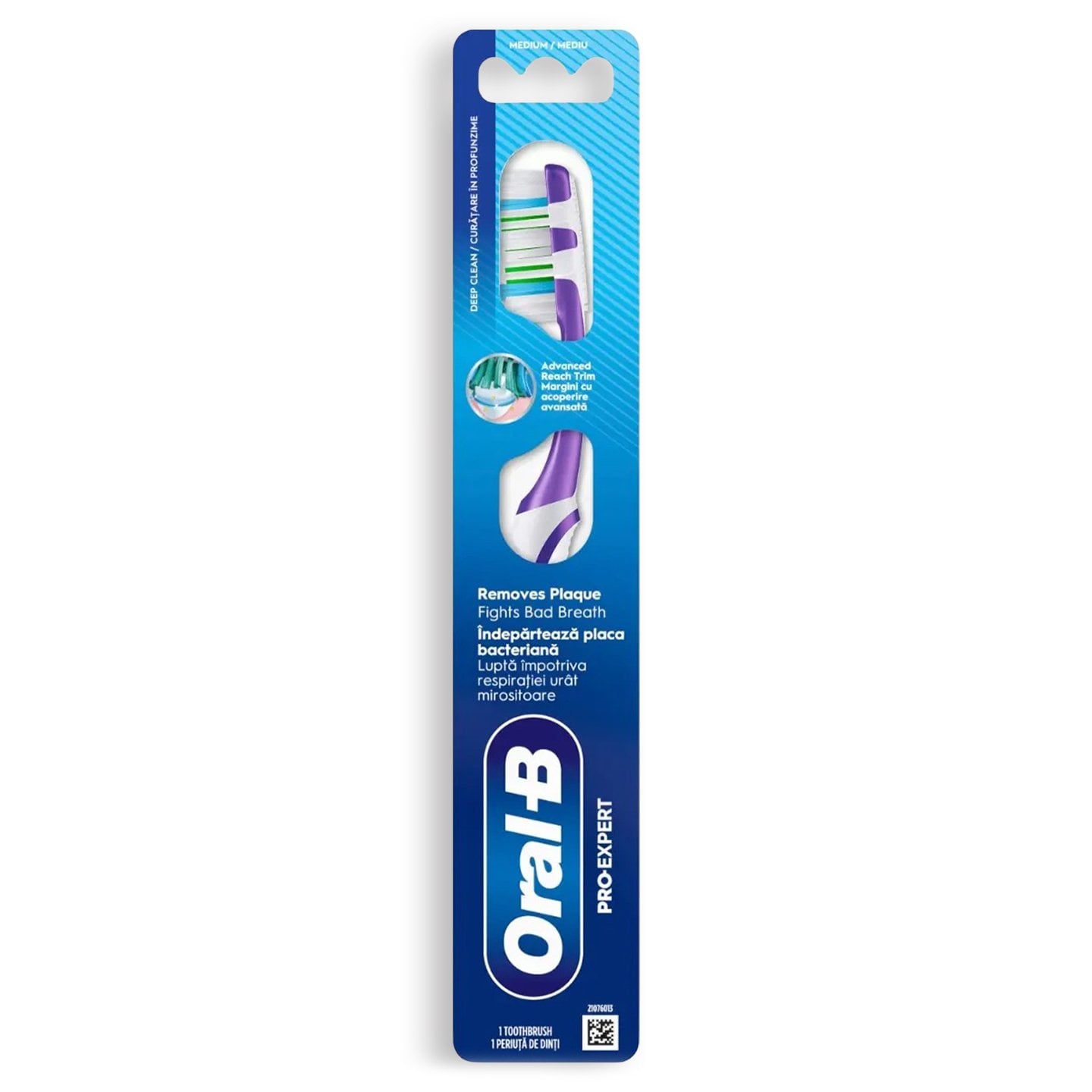 Periuță manuală Pro-Expert, peri cu duritate medie, Oral-B 1buc.
