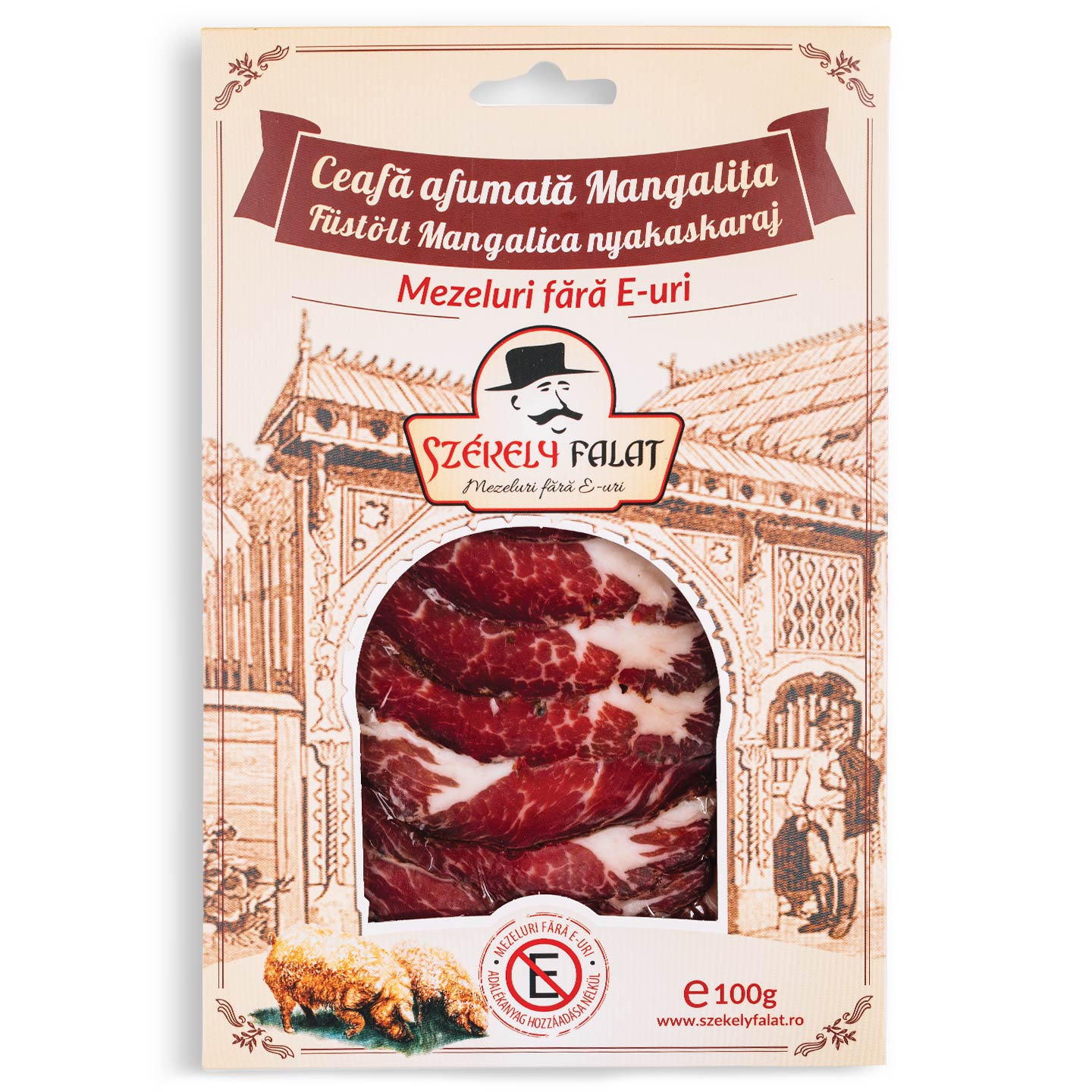 Ceafă afumată de mangaliță Szekely 100g 