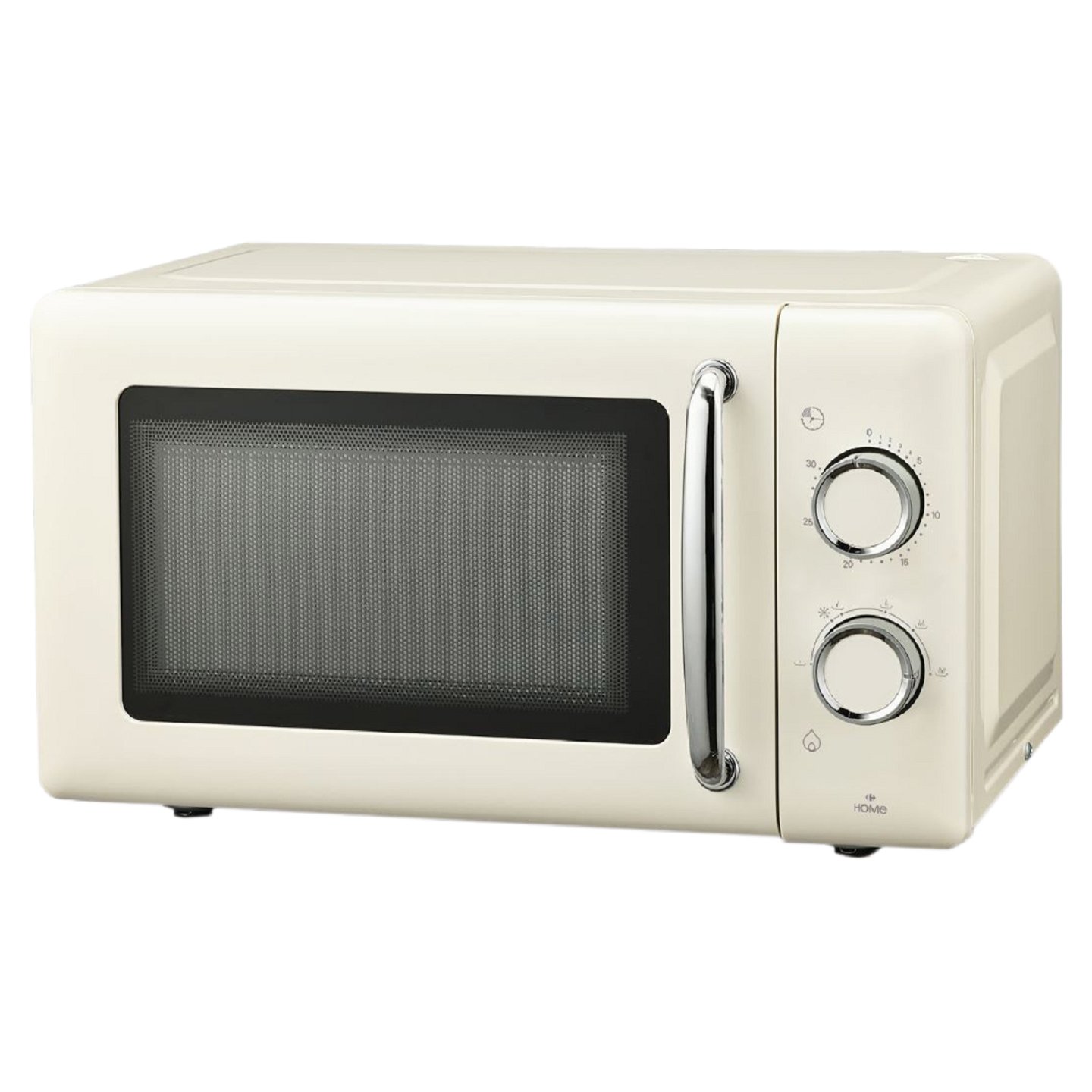 Cuptor cu microunde Carrefour Home HMOR20WC-25, 700 W, 25.8x45.1x34.7cm, crem