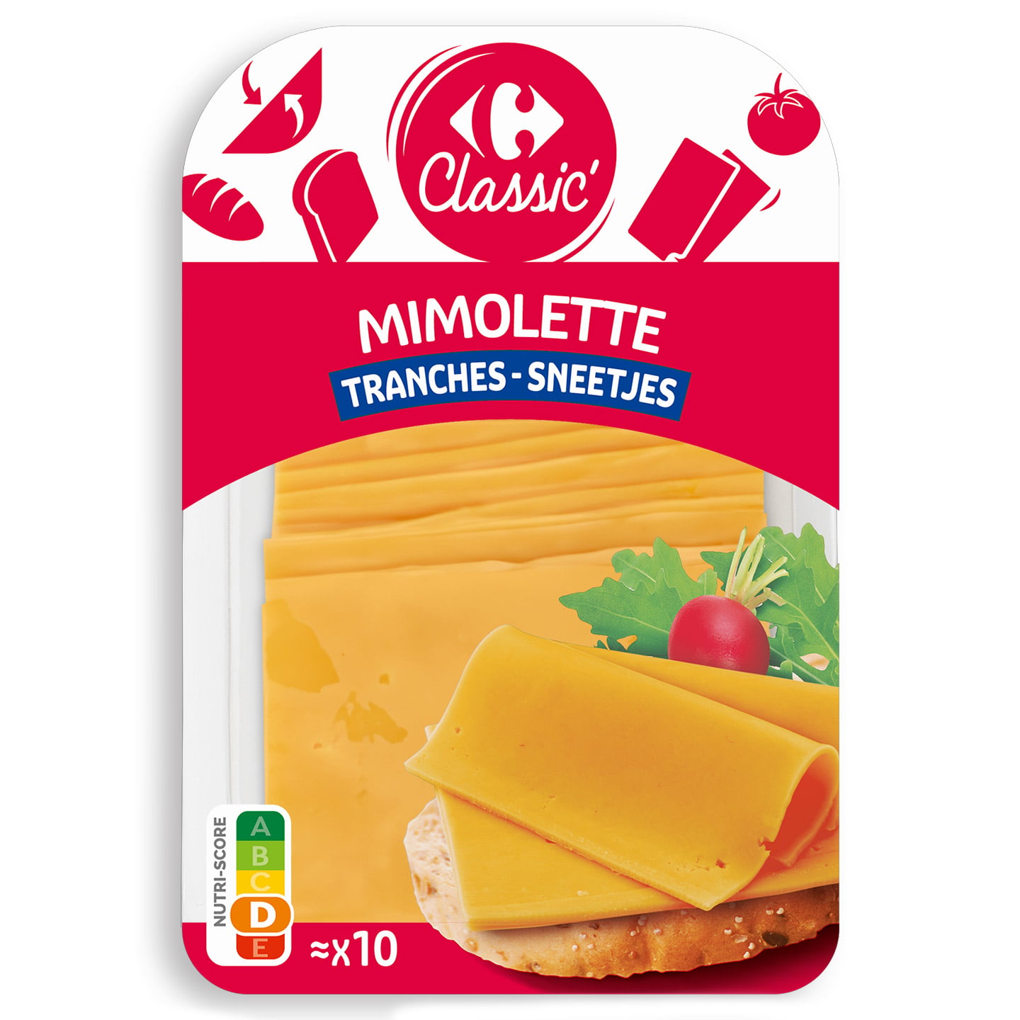 Brânză Mimolette felii Carrefour 200g