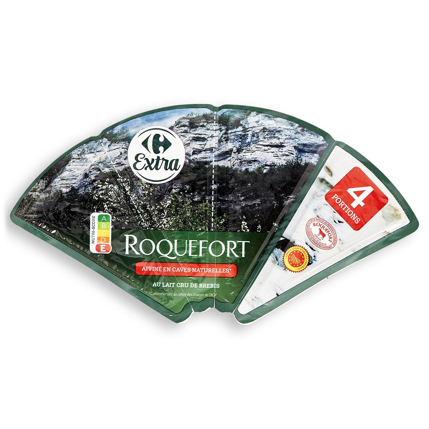 Brânză Roquefort Carrefour 4x25g