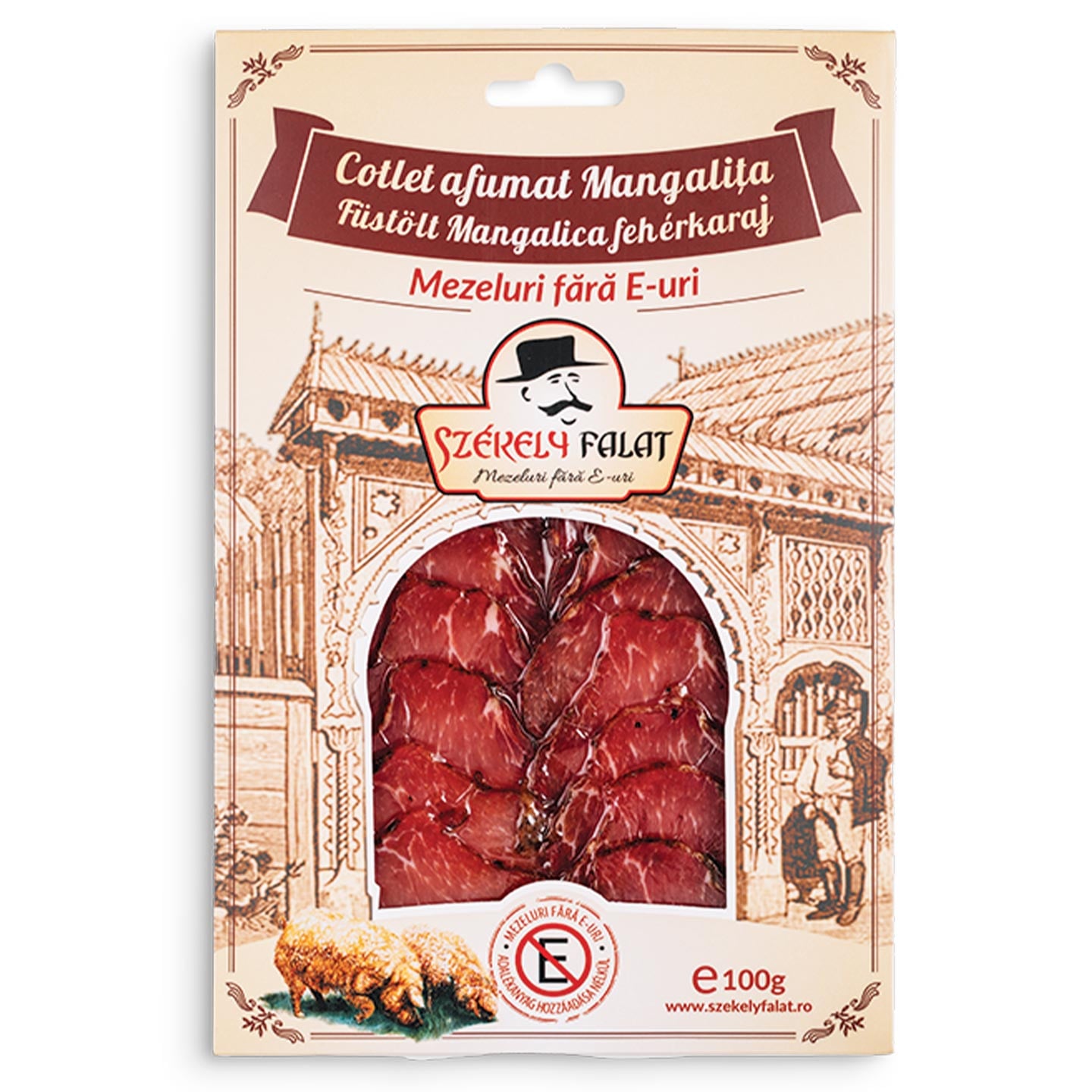 Cotlet afumat de mangaliță Szekely 100g 