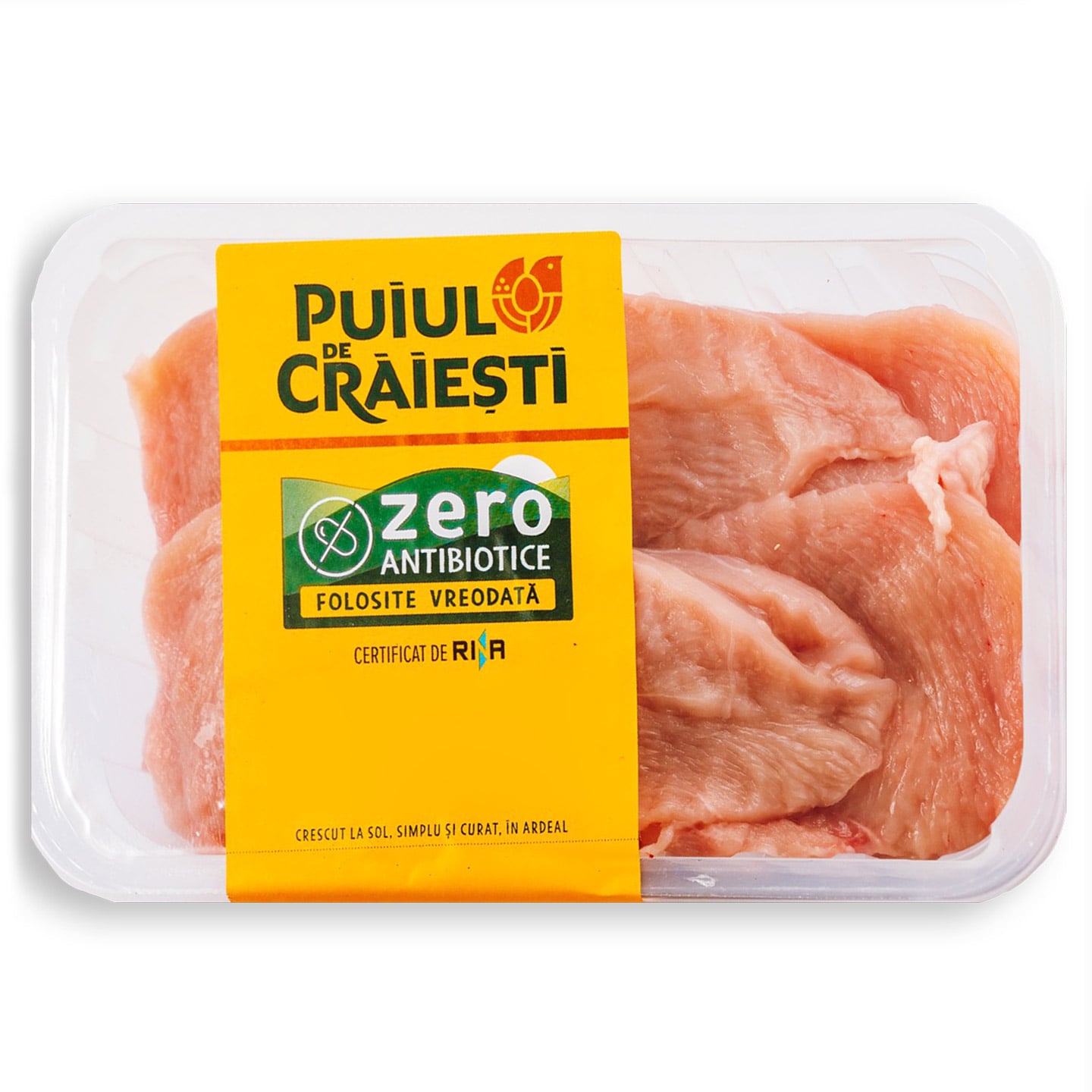 Piept de pui dezosat feliat, per 100g
