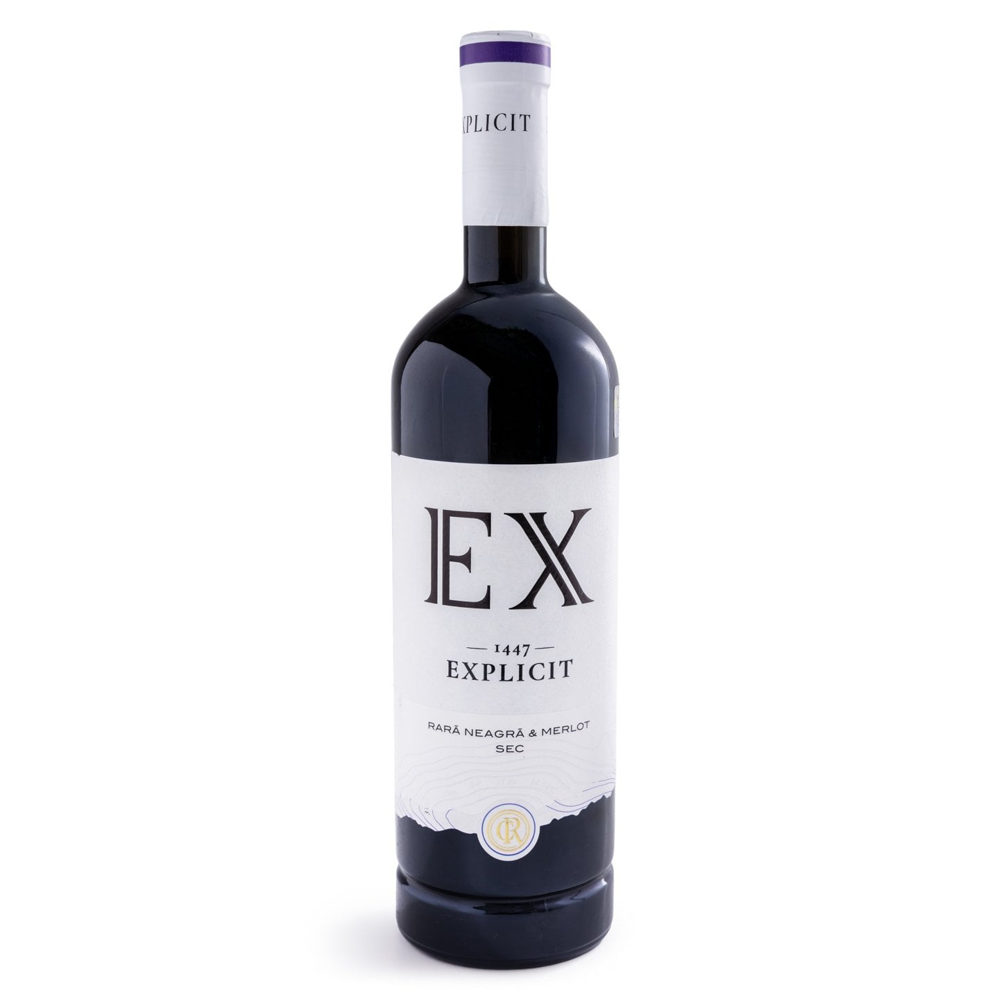 Vin Explicit Rară Neagră & Merlot Doc Sec Cramele Recaș 0.75L