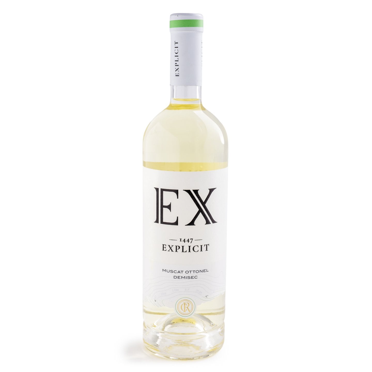 Vin alb demisec Explicit, Muscat Ottonel, Cramele Recaș 0.75L
