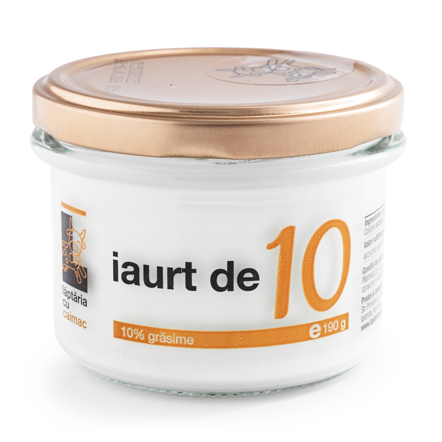 Iaurt de 10, 10% grăsime Lăptăria cu Caimac 190g