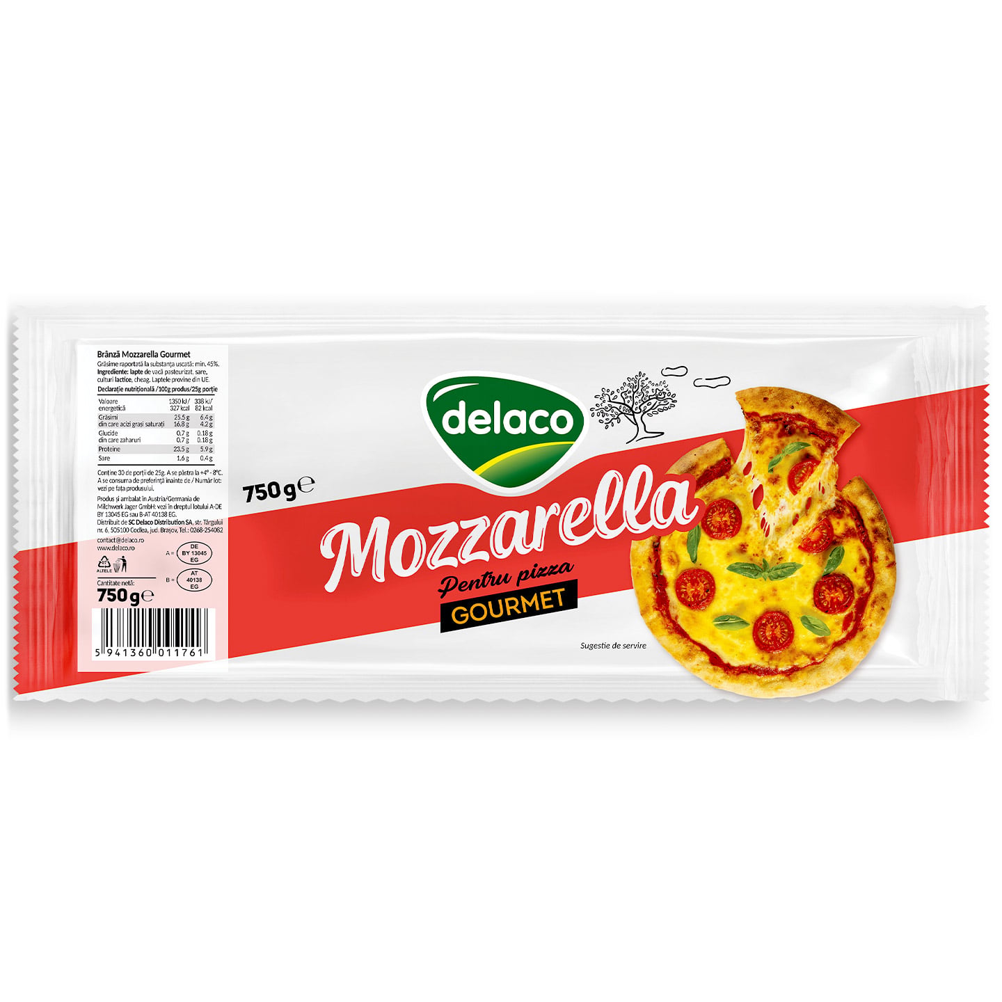 Mozzarella Gourmet Delaco 750g