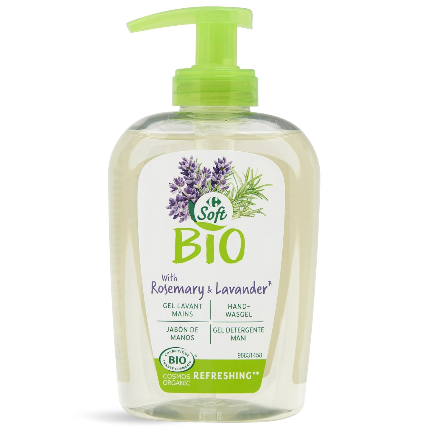Săpun lichid cu lavandă și rozmarin Carrefour Soft, 300ml
